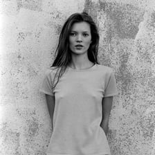 A portrait of fashion model Kate Moss