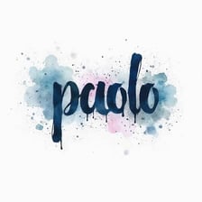 The name Paolo written in a clearly Italian context.