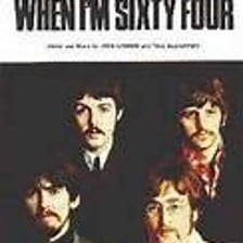 The Beatles performing or represented in connection with the song “When I’m Sixty-Four.”