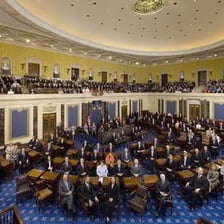 The chamber of the United States Senate