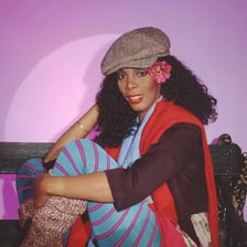 A portrait of singer Donna Summer