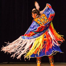 Members of the Ute people at a cultural event in the American West.