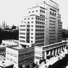 A building associated with Memorial Sloan Kettering Cancer Center in New York City.
