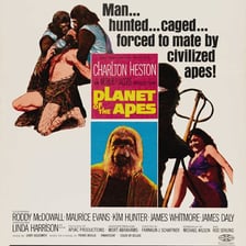 A poster from the Planet of the Apes film franchise.