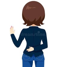 Illustration of one person giving another misleading romantic encouragement