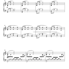 A visual representation of a smooth transition between musical sections