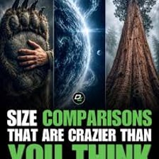 An enormous object shown beside an ordinary-sized object for comparison.