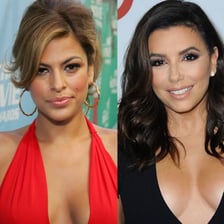 Photos of actresses Eva Longoria and Eva Mendes