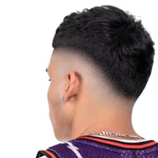 Several modern haircuts featuring gradually tapered fades.
