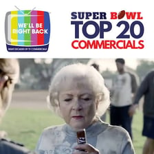 Television broadcasting a commercial during a Super Bowl game