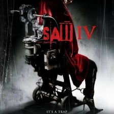 A promotional poster for the 2007 horror film Saw IV.