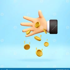 An illustration of a person accidentally dropping several objects.