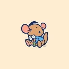 An illustration of Roo from the Winnie-the-Pooh stories