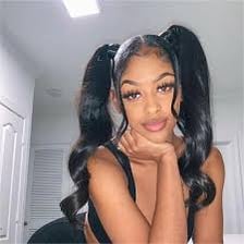Examples of a pompadour and pigtail hairstyles