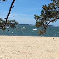 A sunny summer beach scene associated with France