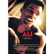 A poster for the 2001 film Ali starring Will Smith.