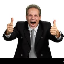 A person receiving encouragement and praise