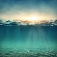 A view into the deep ocean.