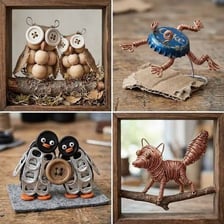 Examples of objects described as handmade and homemade.