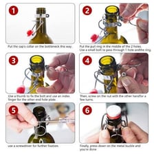 A bottle cap fitted over the neck of a glass bottle.