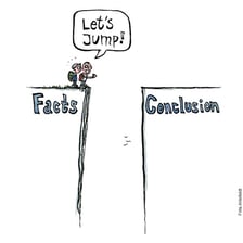 An illustration of a person making a quick judgment.