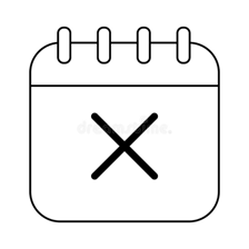 A calendar showing no marked events