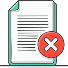 Written words crossed out with X marks