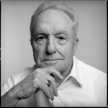 A portrait of television producer Lorne Michaels.