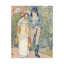 An illustration associated with Jane Austen’s novel Emma