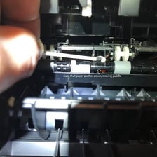 Paper caught in an office printer