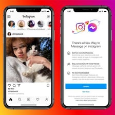 A phone displaying an Instagram direct-message conversation.