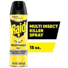 A can of Raid insect-killing spray.