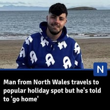 Two people talking about a place one of them has visited.