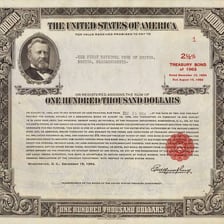 A financial illustration representing U.S. Treasury notes