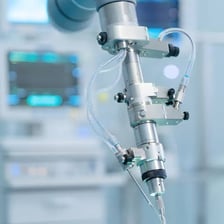A surgeon performing a precise operation.