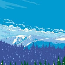 Sound waves bouncing through a mountain valley