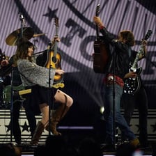 A country-music awards stage associated with the CMA Awards in Nashville.