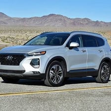 A Hyundai Santa Fe sport utility vehicle.