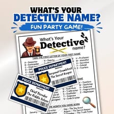 A person pointing to a list of names while speaking with an investigator.