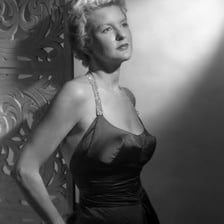 A portrait of Broadway actress Elaine Stritch.