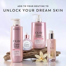 Olay skin-care products displayed together.