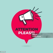 A person making an earnest request with a speech bubble saying “Please!”