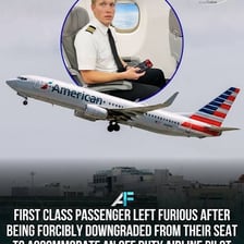 An airline employee seated as a passenger on a commercial flight