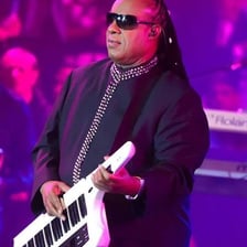 Stevie Wonder performing the song “I Wish” live