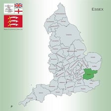 A map or landscape showing Essex in southeastern England