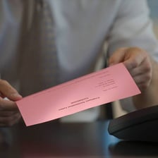 A worker receiving a notice of termination