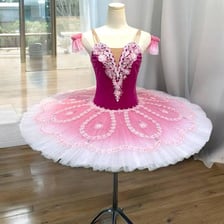 A ballerina dressed as the Sugar Plum Fairy in a tutu