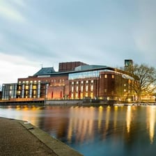 The River Avon beside the Royal Shakespeare Theatre in Stratford-upon-Avon
