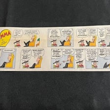 A panel from Mell Lazarus’s “Momma” comic strip.