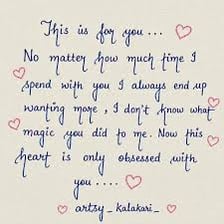 A handwritten affectionate note using the informal word “luv.”